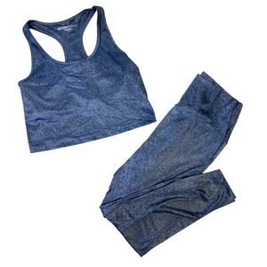 Beyond Yoga Patterned Racerback Tank Leggings Workout Set Size XL